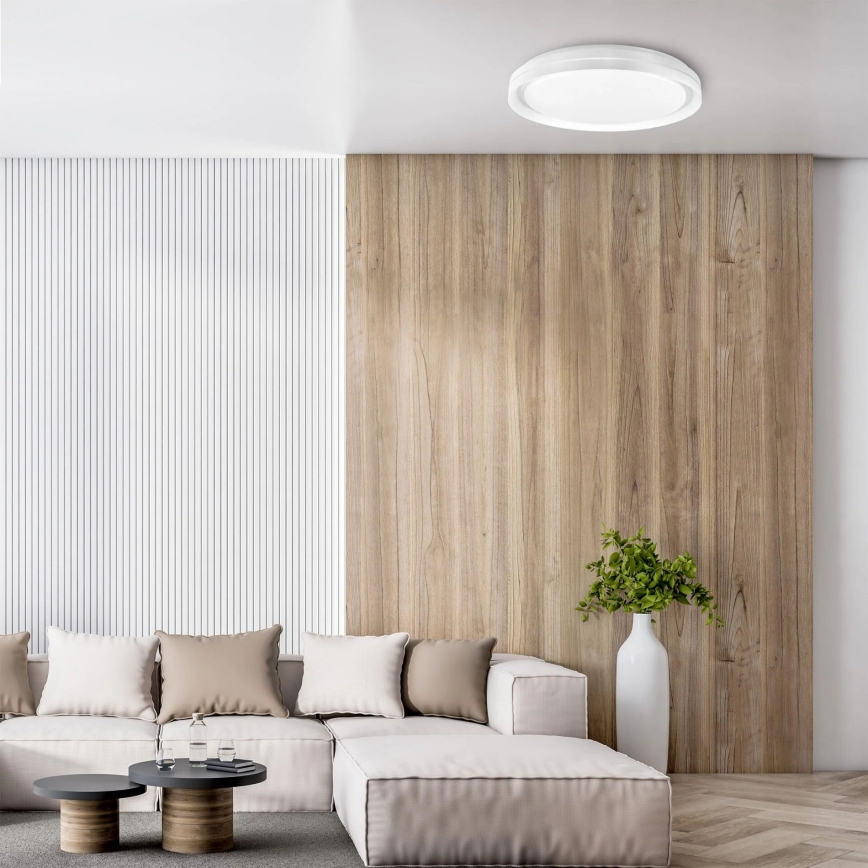 LED Stmievateľné kúpeľňové stropné svietidlo ELIZA LED/48W/230V pr. 38,5 cm 3000-6000K IP44 + diaľkové ovládanie
