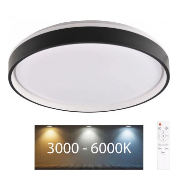 LED Stmievateľné kúpeľňové stropné svietidlo JADWIGA LED/42W/230V pr. 38,5 cm 3000-6000K IP44 + diaľkové ovládanie