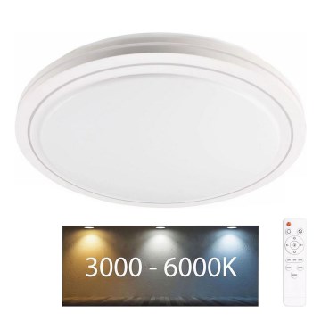 LED Stmievateľné kúpeľňové stropné svietidlo MARIAN LED/72W/230V pr. 48 cm 3000-6000K IP44 + diaľkové ovládanie