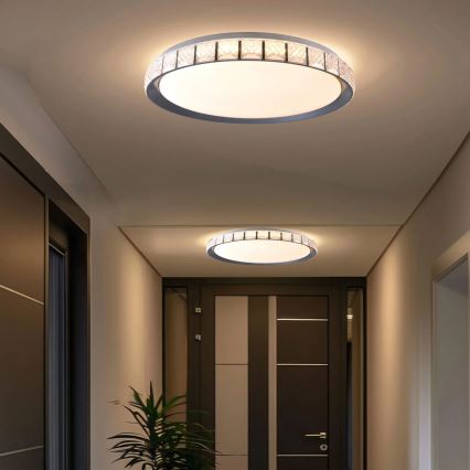 LED Stmievateľné kúpeľňové stropné svietidlo NINA LED/72W/230V pr. 49 cm 3000-6000K IP44 + diaľkové ovládanie