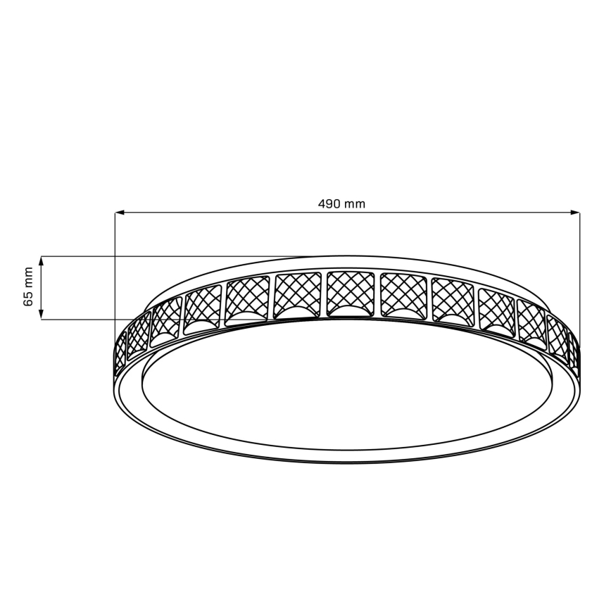 LED Stmievateľné kúpeľňové stropné svietidlo NINA LED/72W/230V pr. 49 cm 3000-6000K IP44 + diaľkové ovládanie