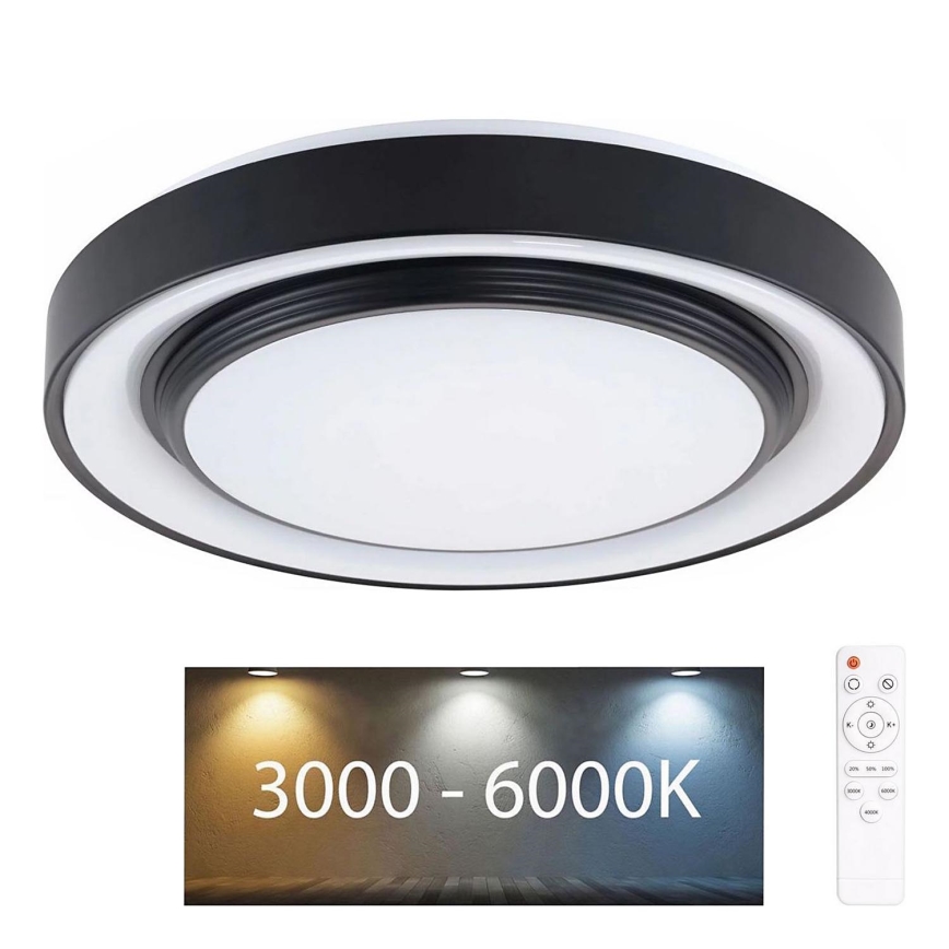LED Stmievateľné kúpeľňové stropné svietidlo ZYGMUNT LED/48W/230V pr. 38,5 cm 3000-6000K IP44 + diaľkové ovládanie