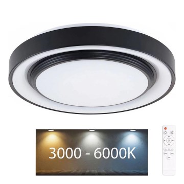 LED Stmievateľné kúpeľňové stropné svietidlo ZYGMUNT LED/72W/230V pr. 48,5 cm 3000-6000K IP44 + diaľkové ovládanie