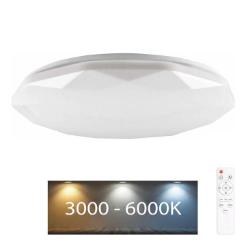 LED Stmievateľné kúpeľňové svietidlo GALAXY LED/72W/230V pr. 49 cm 3000-6000K IP44 + diaľkové ovládanie