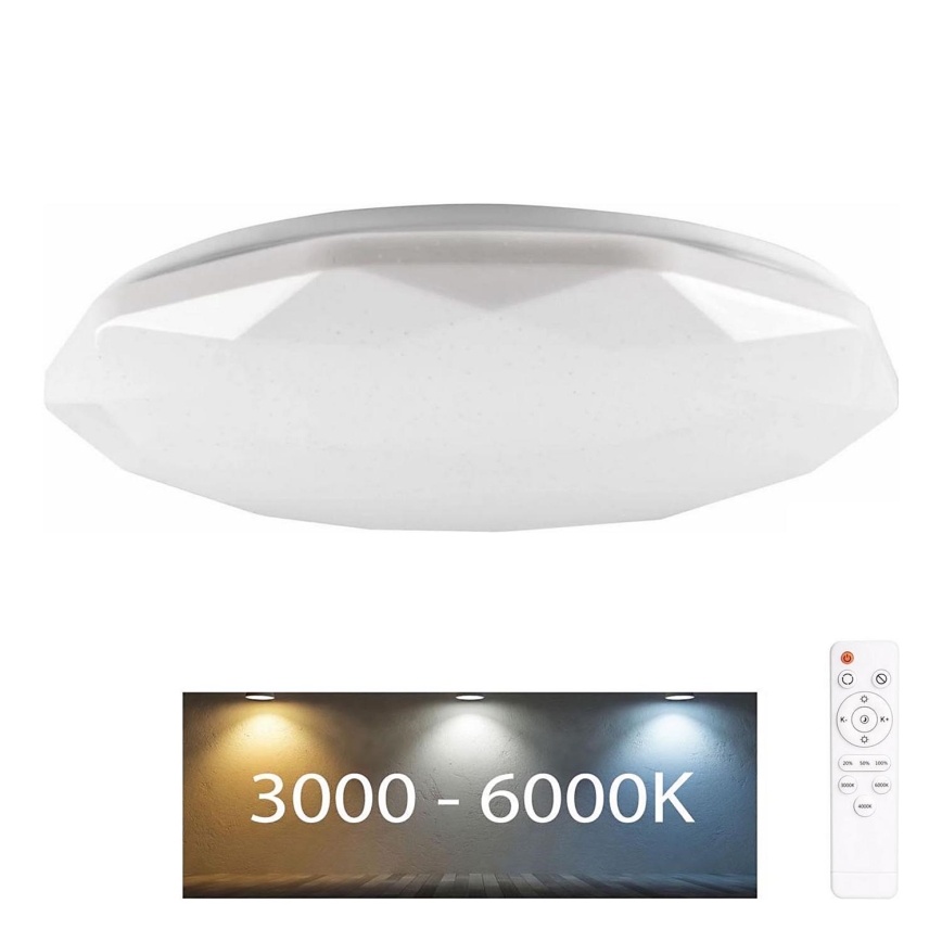 LED Stmievateľné kúpeľňové svietidlo GALAXY LED/72W/230V pr. 49 cm 3000-6000K IP44 + diaľkové ovládanie