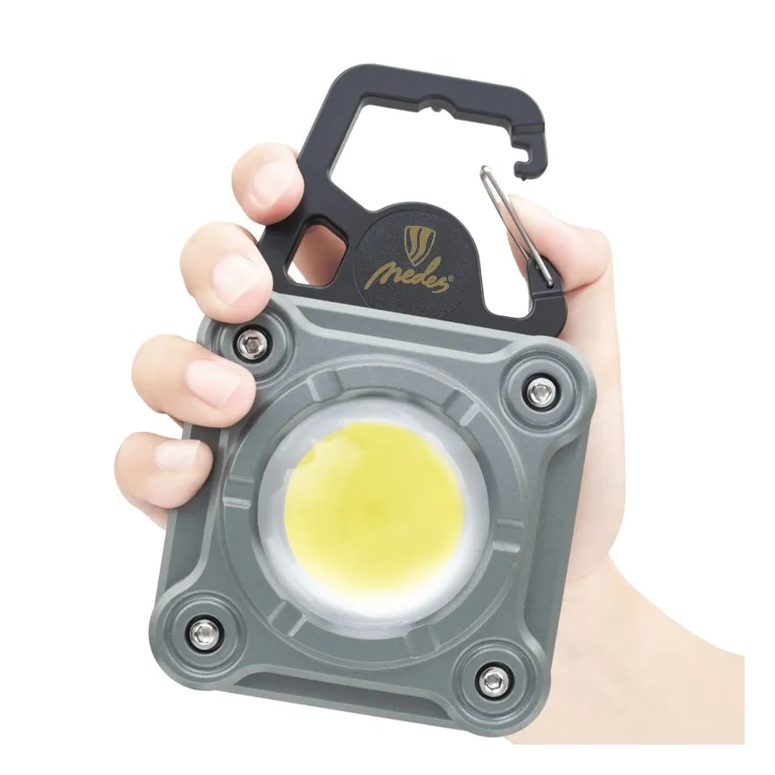 LED Stmievateľné nabíjacie pracovné svietidlo LED/15W/5V IPX4 1000 lm 2000 mAh