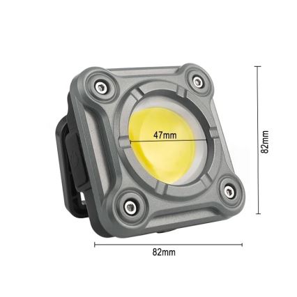 LED Stmievateľné nabíjacie pracovné svietidlo LED/15W/5V IPX4 1000 lm 2000 mAh