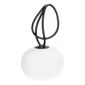 LED Stmievateľné nabíjacie vonkajšie svietidlo VENEZIA LED/1,5W/5V 2500K IP54 2600 mAh čierna