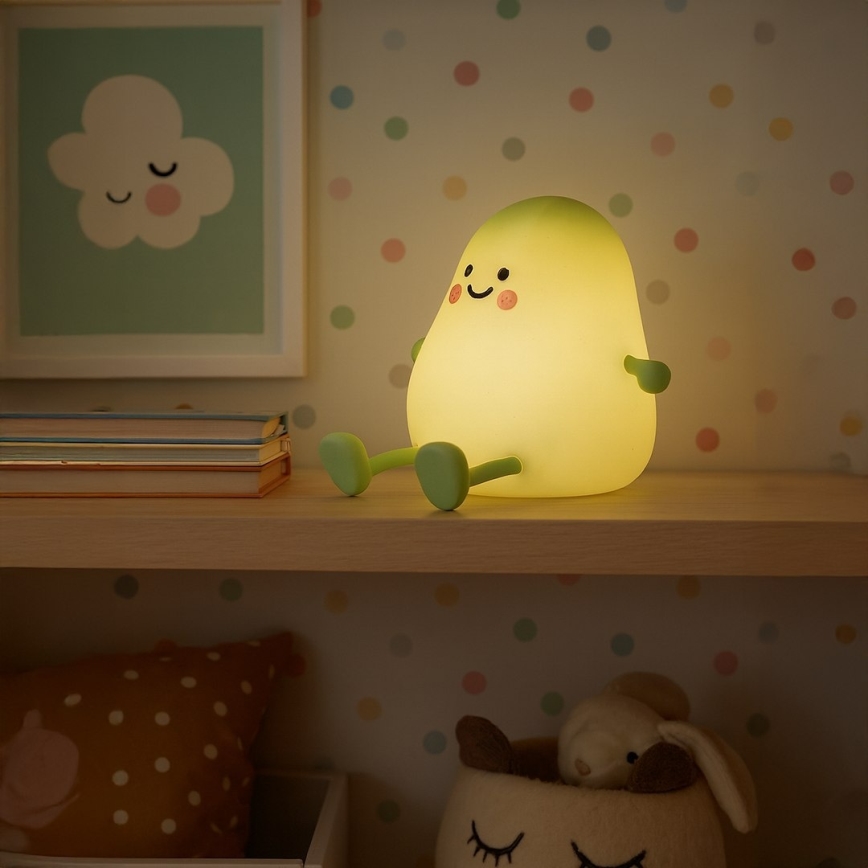 LED stmievateľné nabíjacie dotykové detské nočné svetlo MANGO LED/2,5W/5V 800 mAh