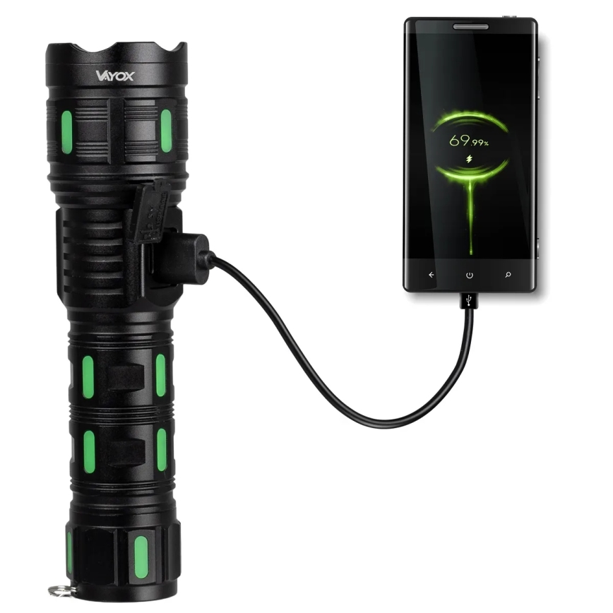 LED stmievateľná nabíjateľná svietilka s funkciou powerbanky LED/20W/5V IP44 1200 lm 5000 mAh