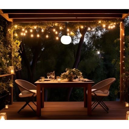 LED Stmievateľné nabíjacie vonkajšie svietidlo VENEZIA LED/1,5W/5V 2500K IP54 2600 mAh čierna