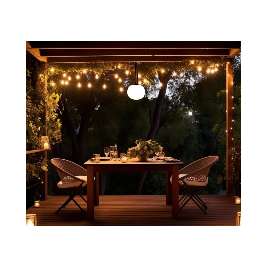 LED Stmievateľné nabíjacie vonkajšie svietidlo VENEZIA LED/1,5W/5V 2500K IP54 2600 mAh čierna