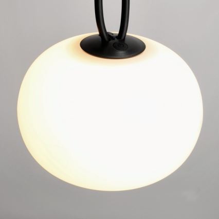LED Stmievateľné nabíjacie vonkajšie svietidlo VENEZIA LED/1,5W/5V 2500K IP54 2600 mAh čierna