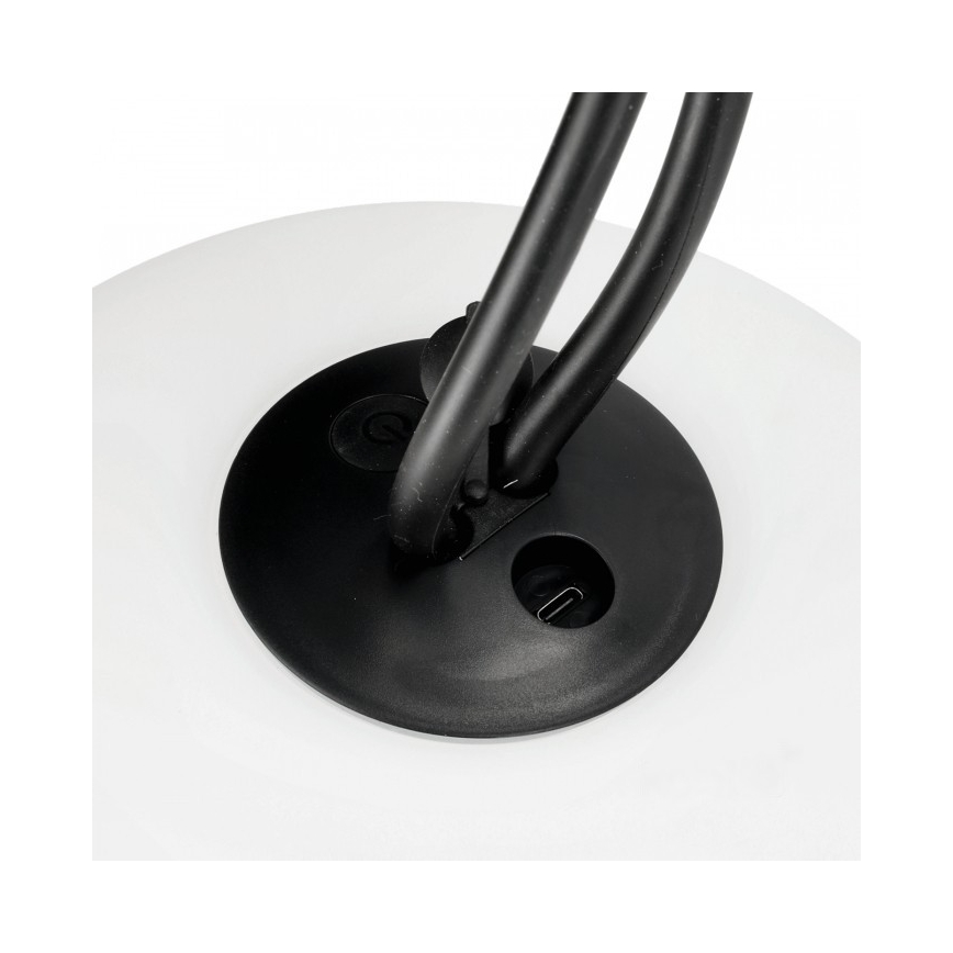 LED Stmievateľné nabíjacie vonkajšie svietidlo VENEZIA LED/1,5W/5V 2500K IP54 2600 mAh čierna