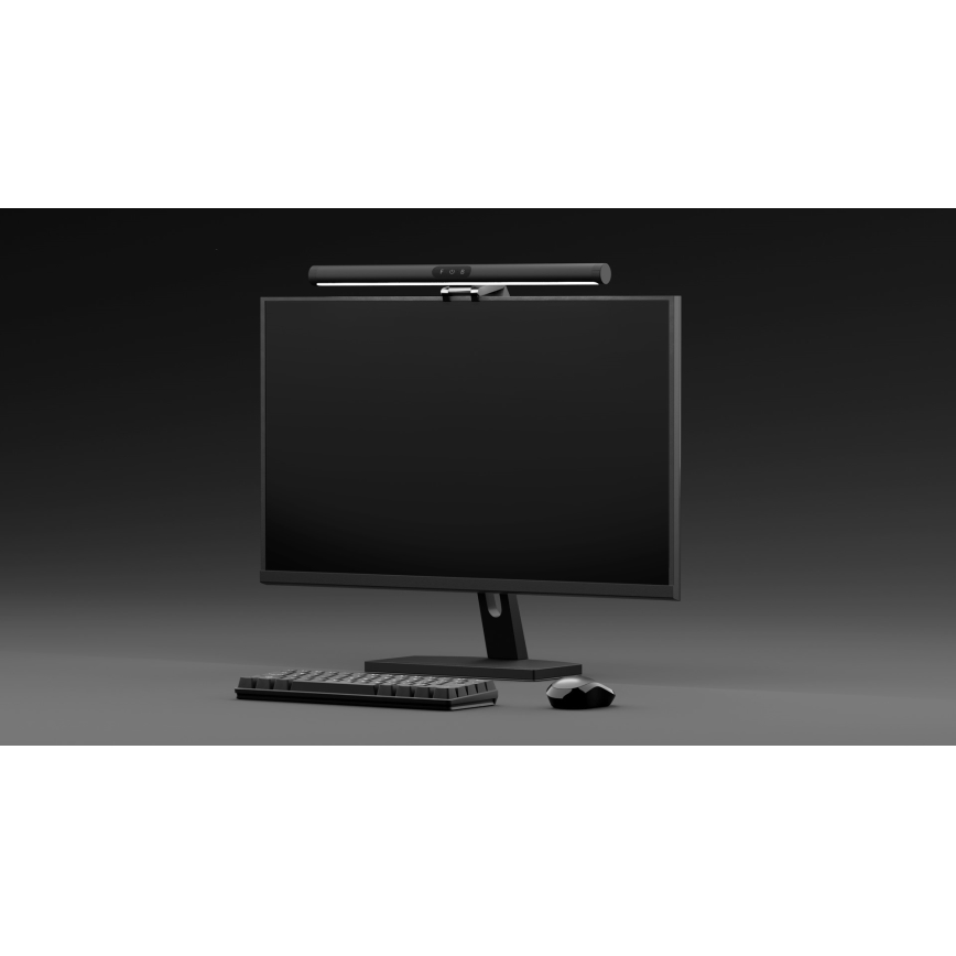LED Stmievateľné osvetlenie monitora LEVANO LED/5W/5V 3000-6000K čierna