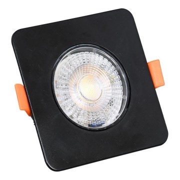 LED Stmievateľné podhľadové svietidlo KENT LED/3/5/7W/230V3000/4000/6000K 9x9 cm čierna