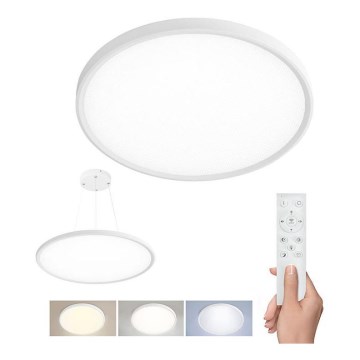 LED stmievateľné stropné prisadené závesné svietidlo LED/50W/230V 3000-6500K + diaľkové ovládanie