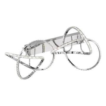 LED stmievateľné stropné svietidlo ABRO LED/49W/230V lesklý chróm