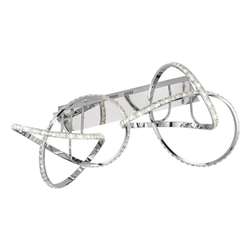 LED stmievateľné stropné svietidlo ABRO LED/49W/230V lesklý chróm