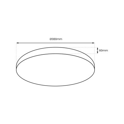 LED Stmievateľné stropné svietidlo ALLISTER LED/36W/230V 3000-6000K + diaľkové ovládanie