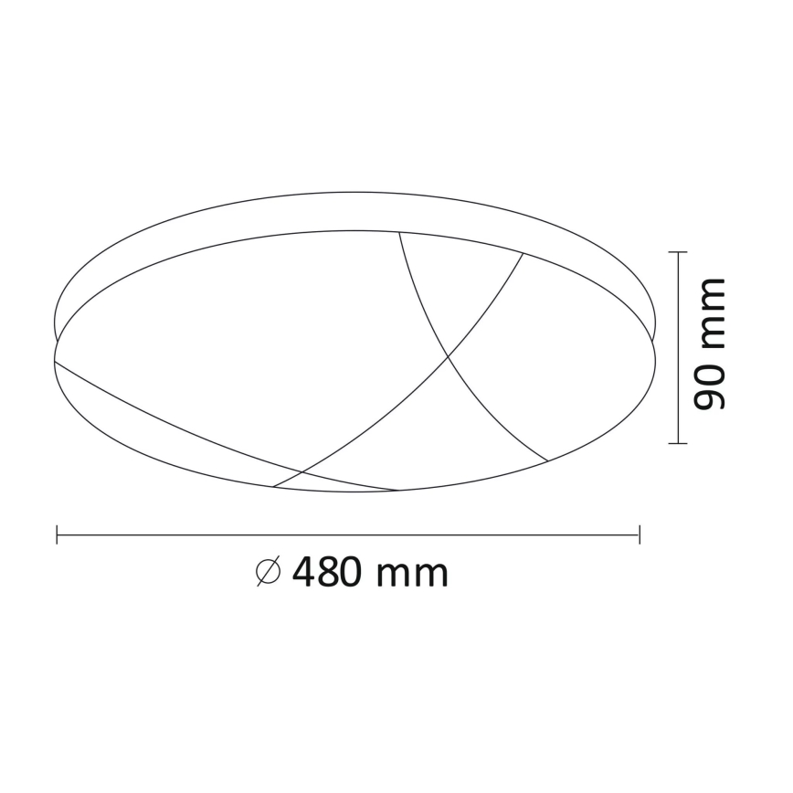 LED Stmievateľné stropné svietidlo ATLAS LED/72W/230V 3000-6500K + diaľkové ovládanie