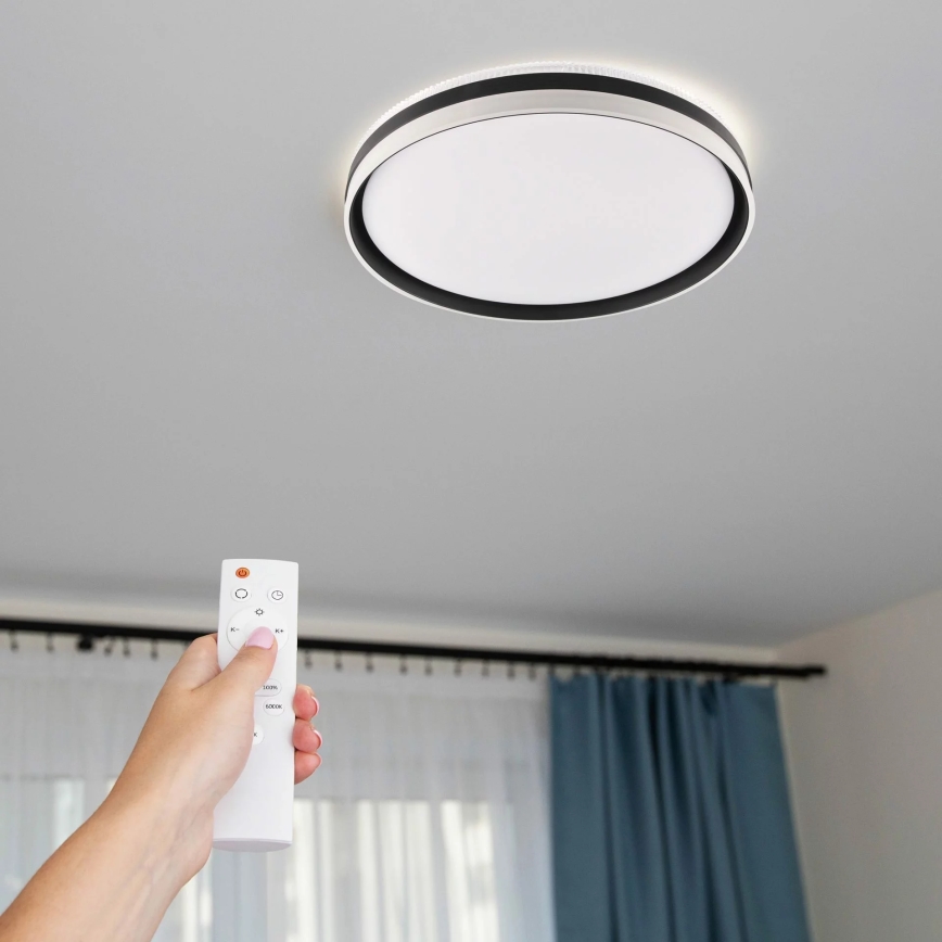 LED Stmievateľné kúpeľňové stropné svietidlo BARBARA LED/72W/230V pr. 48,5 cm 3000-6000K IP44 + diaľkové ovládanie