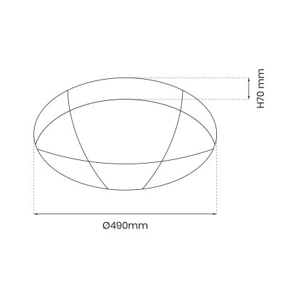 LED Stmievateľné stropné svietidlo BOB LED/40W/230V 3000-6000K + diaľkové ovládanie