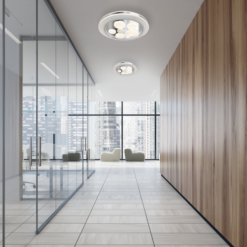LED Stmievateľné stropné svietidlo BUBBLES LED/48W/230V + diaľkové ovládanie