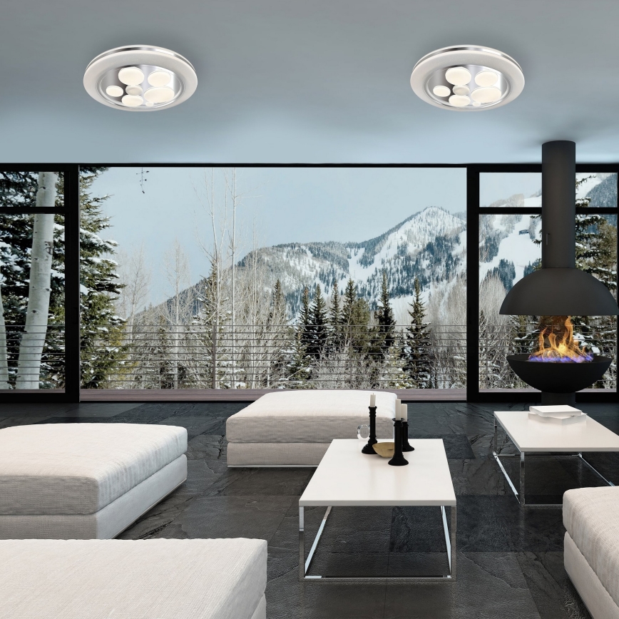 LED Stmievateľné stropné svietidlo BUBBLES LED/48W/230V + diaľkové ovládanie