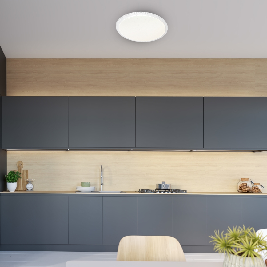 LED stmievateľné stropné svietidlo CRUZ s diaľkovým ovládačom LED/66W/230V 3300lm