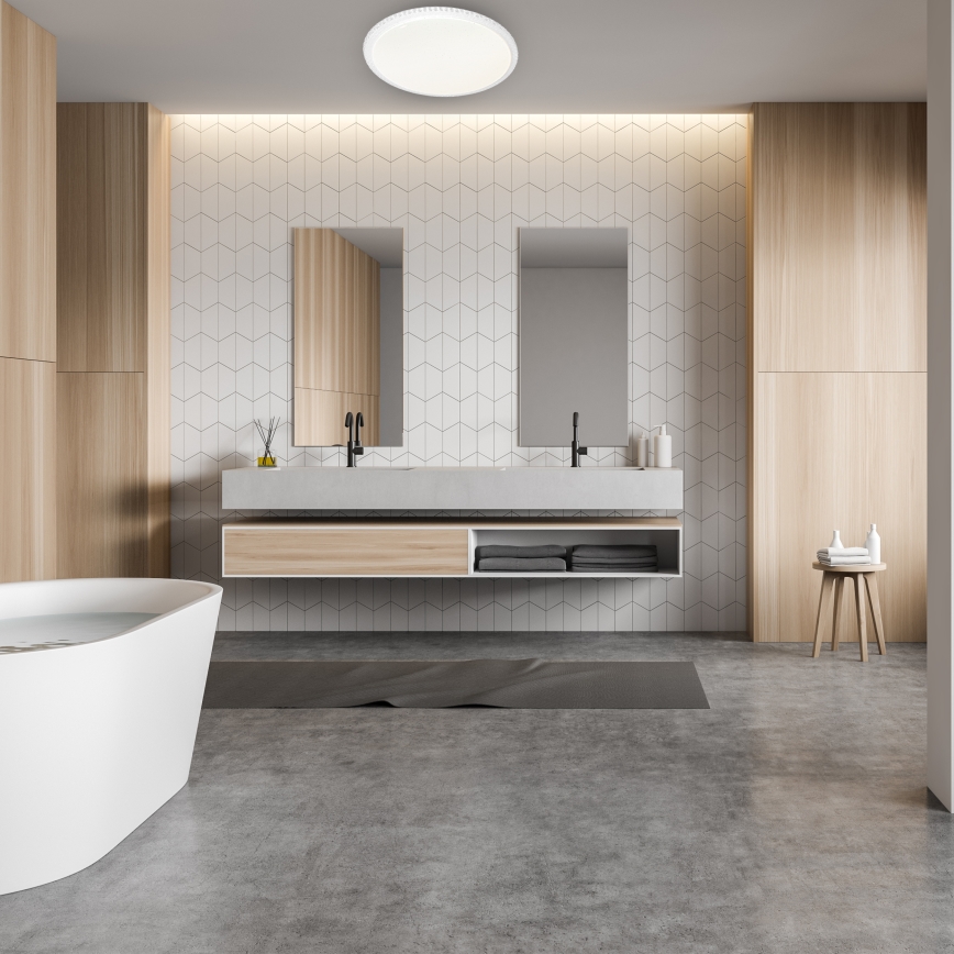 LED stmievateľné stropné svietidlo CRUZ s diaľkovým ovládačom LED/66W/230V 3300lm