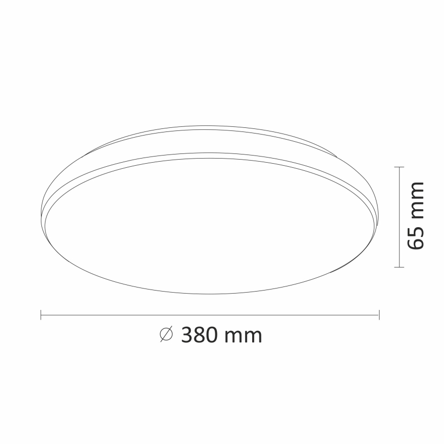 LED Stmievateľné stropné svietidlo DESERT LED/24W/230V s diaľkovým ovládačom