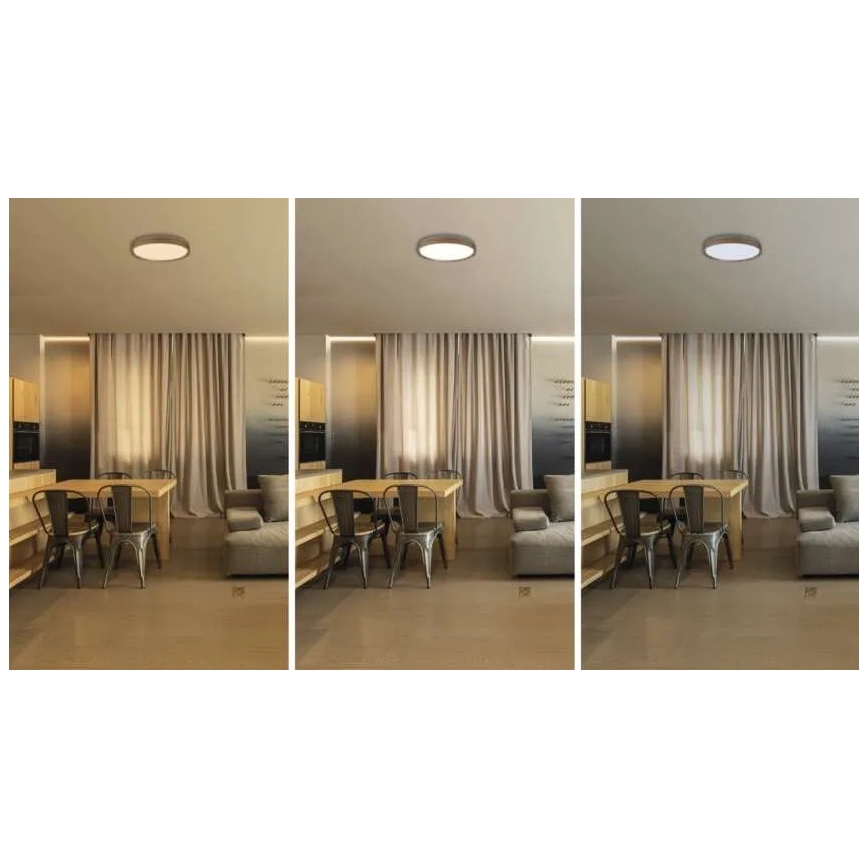 LED Stmievateľné stropné svietidlo ILVI LED/30W/230V 2700-6500K pr. 40 cm béžová + diaľkové ovládanie
