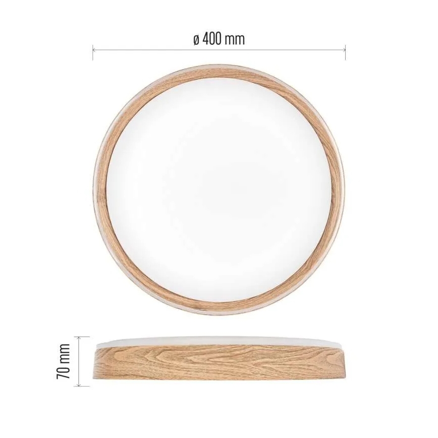 LED Stmievateľné stropné svietidlo ILVI LED/30W/230V 2700-6500K pr. 40 cm béžová + diaľkové ovládanie