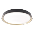 LED stmievateľné stropné svietidlo ILVI LED/30W/230V 2700-6500K priemer 40 cm čierna/mosadz + diaľkové ovládanie