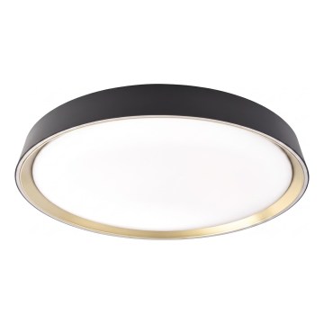 LED stmievateľné stropné svietidlo ILVI LED/30W/230V 2700-6500K priemer 40 cm čierna/mosadz + diaľkové ovládanie
