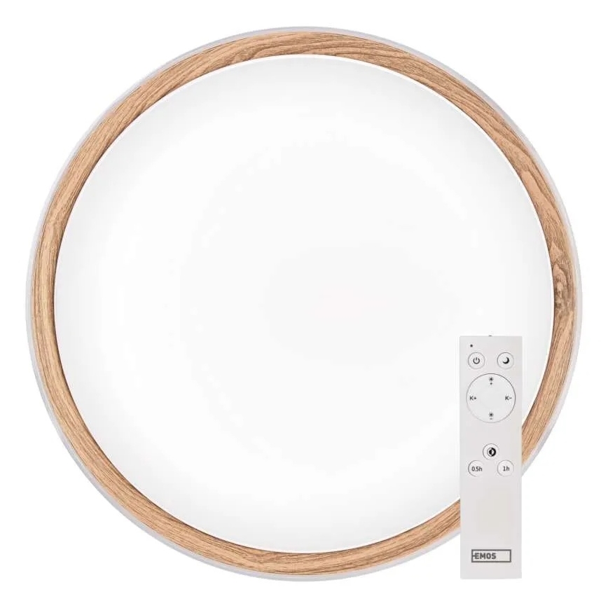 LED stmievateľné stropné svietidlo ILVI LED/45W/230V 2700-6500K priem. 50 cm biela/béžová + diaľkové ovládanie