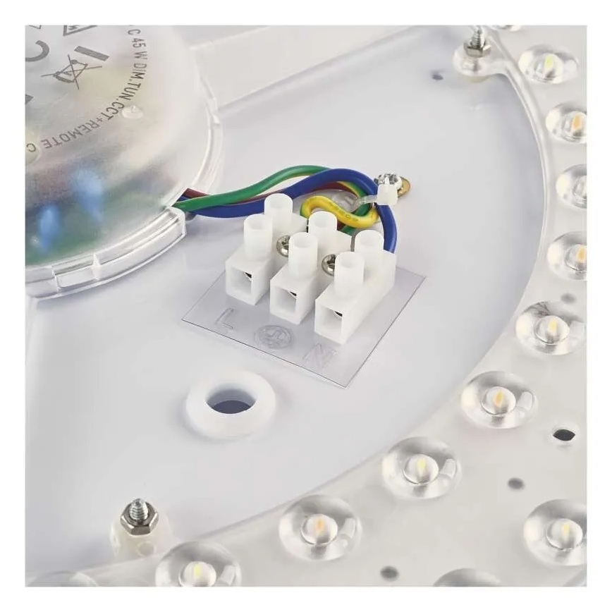 LED stmievateľné stropné svietidlo ILVI LED/45W/230V 2700-6500K priem. 50 cm biela/béžová + diaľkové ovládanie