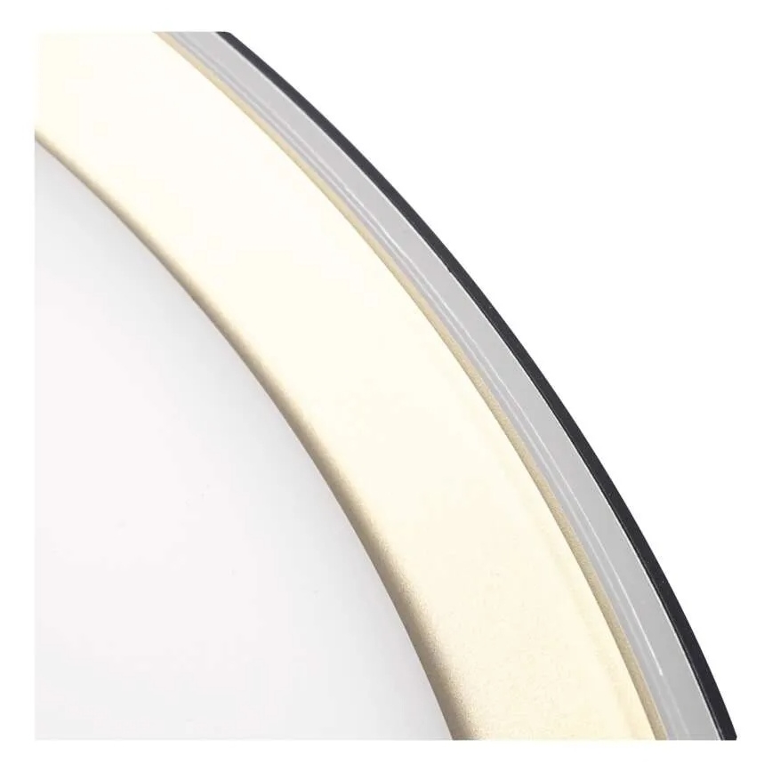 LED Stmievateľné stropné svietidlo ILVI LED/45W/230V 2700-6500K pr. 50 cm čierna/mosadz + diaľkové ovládanie