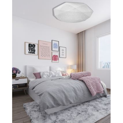 LED Stmievateľné stropné svietidlo INDUS LED/60W/230V 2700-6500K pr. 58 cm + diaľkové ovládanie