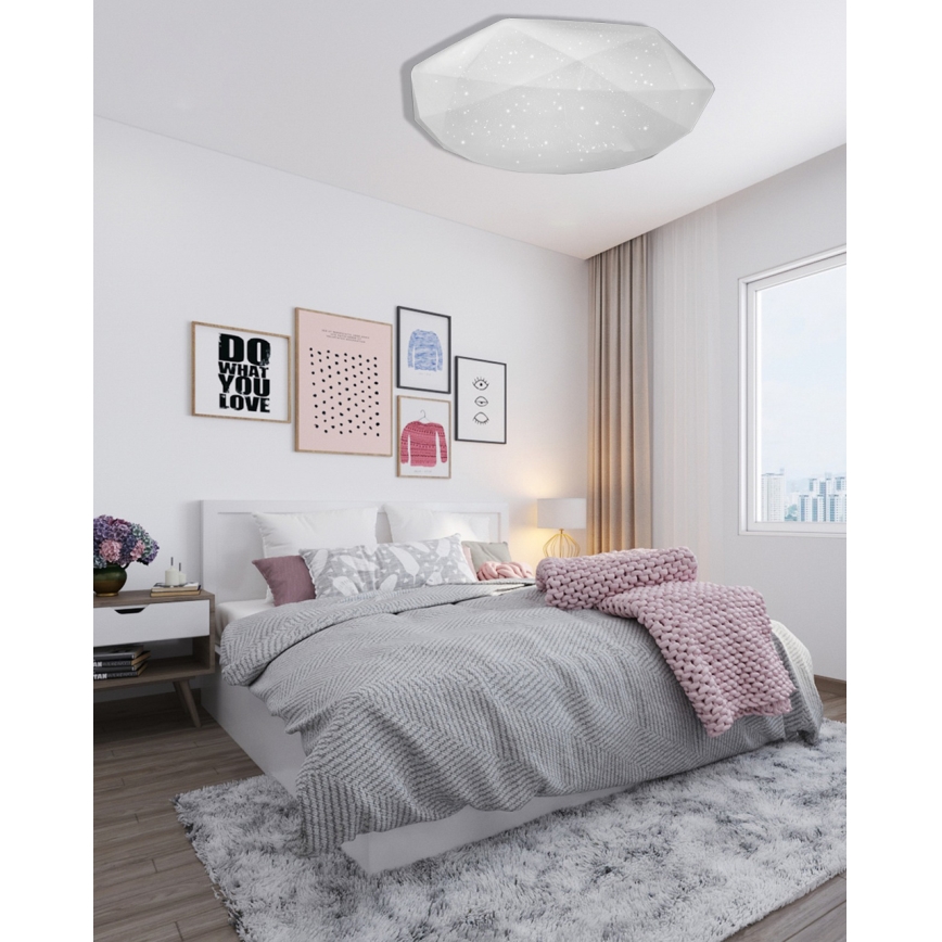 LED Stmievateľné stropné svietidlo INDUS LED/60W/230V 2700-6500K pr. 58 cm + diaľkové ovládanie