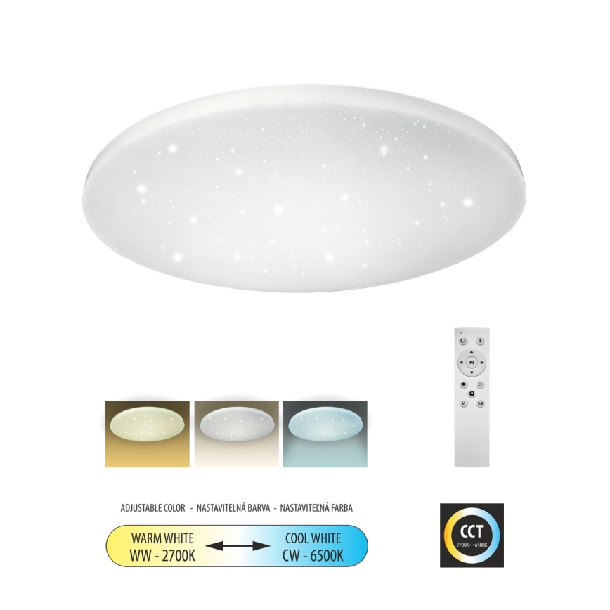 LED Stmievateľné stropné svietidlo IPOLY LED/60W/230V 2700-6500K pr. 58 cm + diaľkové ovládanie