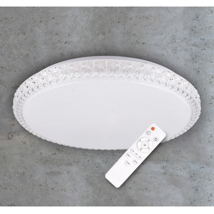 LED Stropné svietidlo IRINA LED/24W/230V s diaľkovým ovládačom