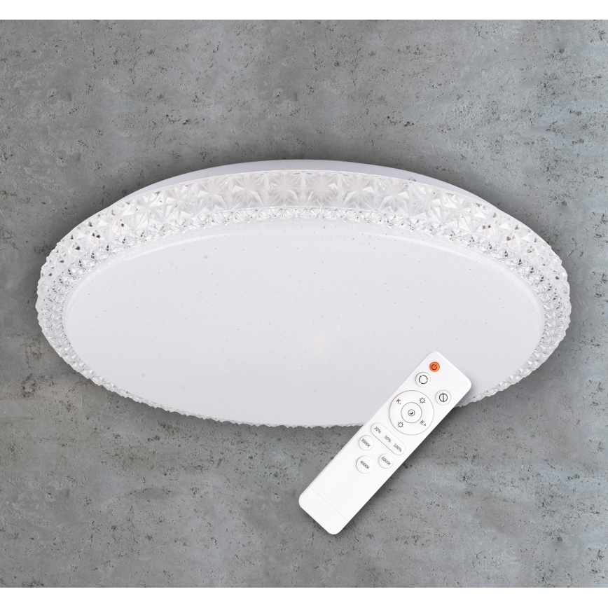 LED Stropné svietidlo IRINA LED/24W/230V s diaľkovým ovládačom