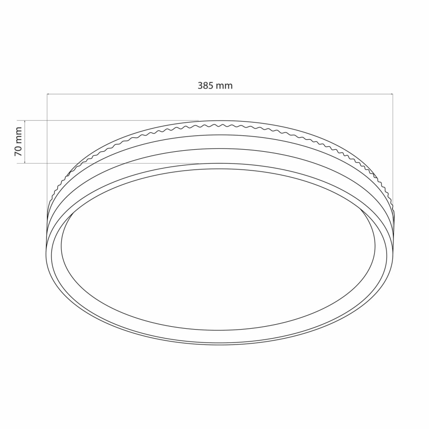 LED Stmievateľné kúpeľňové stropné svietidlo JADWIGA LED/42W/230V pr. 38,5 cm 3000-6000K IP44 + diaľkové ovládanie