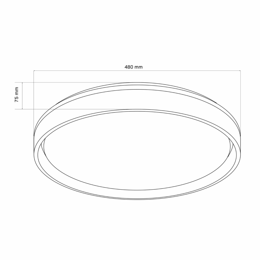LED Stmievateľné kúpeľňové stropné svietidlo JADWIGA LED/72W/230V pr. 48 cm 3000-6000K IP44 + diaľkové ovládanie