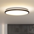 LED Stmievateľné stropné svietidlo JAMIL LED/48W/230V 3000-6500K čierna + diaľkové ovládanie