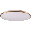 LED stmievateľné stropné svietidlo KERN LED/100W/230V 3000/4000/6000K, Ø 100 cm, zlaté, s diaľkovým ovládaním