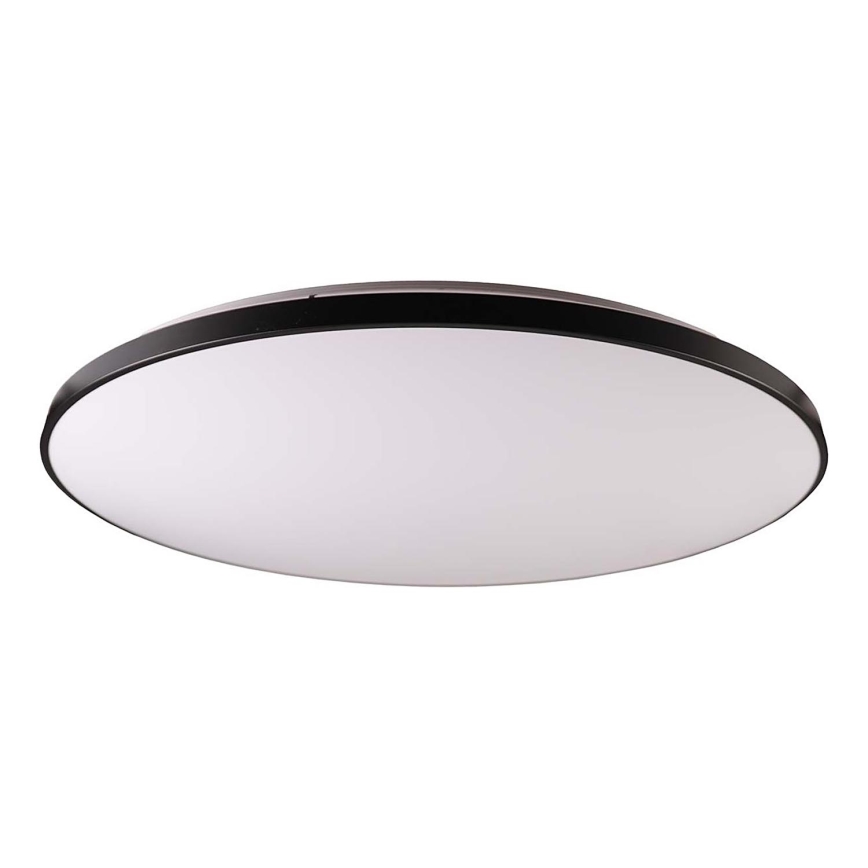 LED Stmievateľné stropné svietidlo KERN LED/80W/230V 3000-6000K pr. 80 cm čierna + diaľkové ovládanie