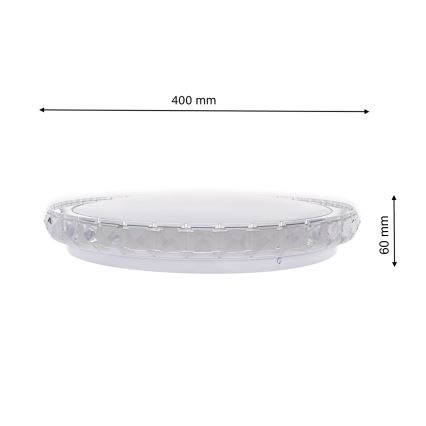 LED Stmievateľné stropné svietidlo LAYLA LED/26W/230V + diaľkové ovládanie